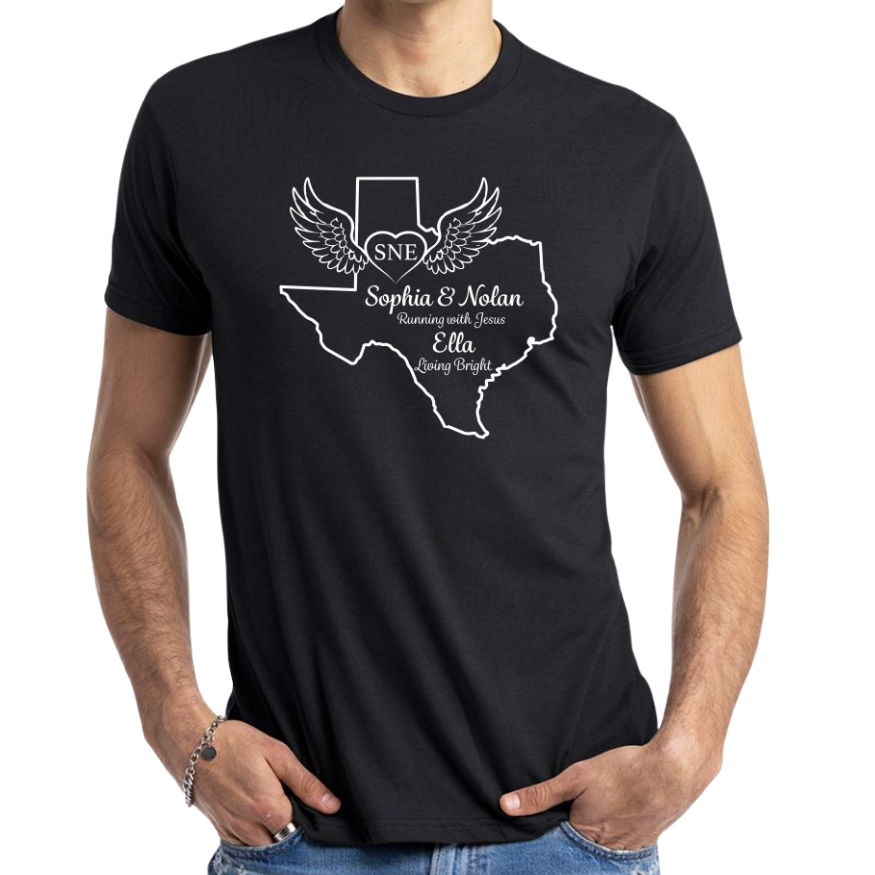 MENS- SNE Texas Tribute Tee- Black