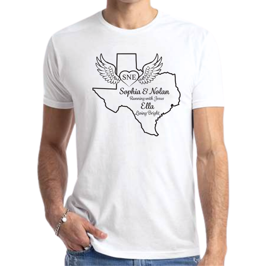 MENS- SNE Texas Tribute Tee- White