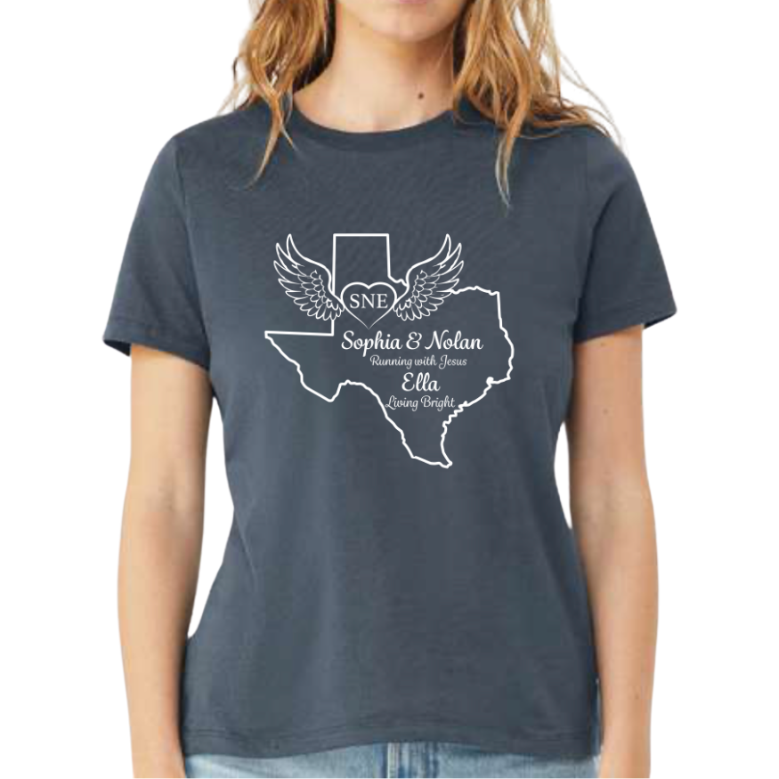 WOMENS- SNE Texas Tribute Tee- Vintage Navy