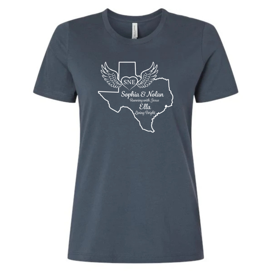 WOMENS- SNE Texas Tribute Tee- Vintage Navy