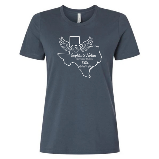 WOMENS- SNE Texas Tribute Tee- Vintage Navy