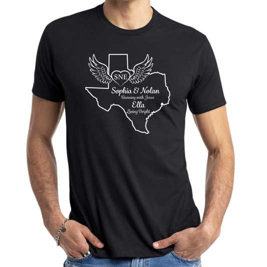 MENS- SNE Texas Tribute Tee- Black