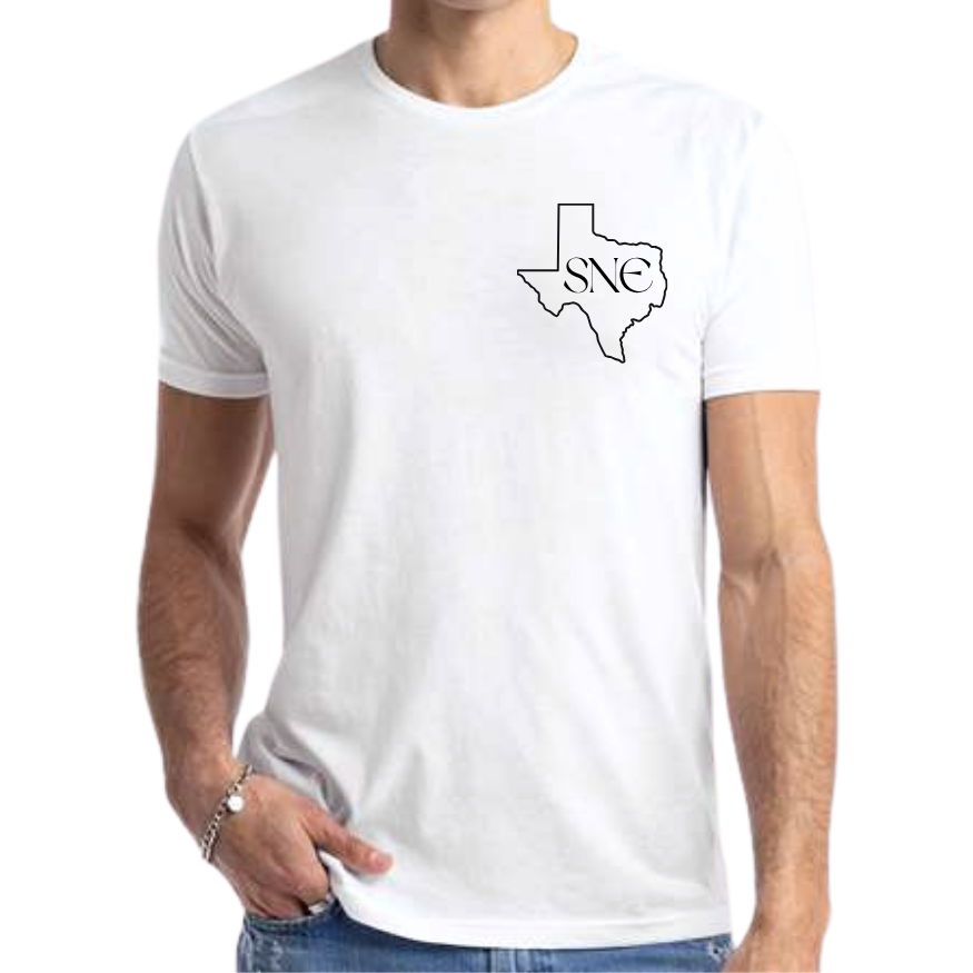 MENS- SNE Pocket Texas Tee- White