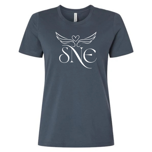 WOMENS- SNE Wing Tee- Vintage Navy