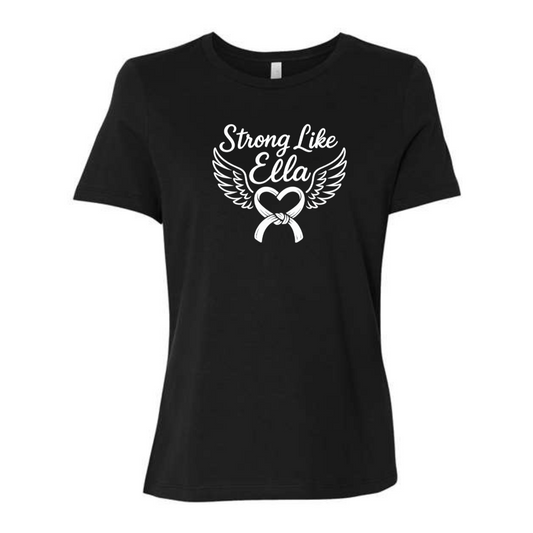 WOMENS- Strong Like Ella- Black