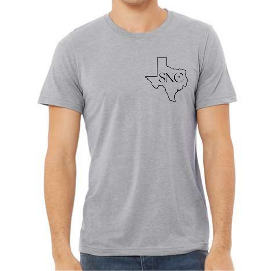 MENS- SNE Pocket Texas Tee- Grey